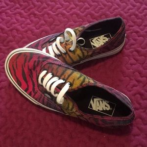 Vans tiger striped shoes